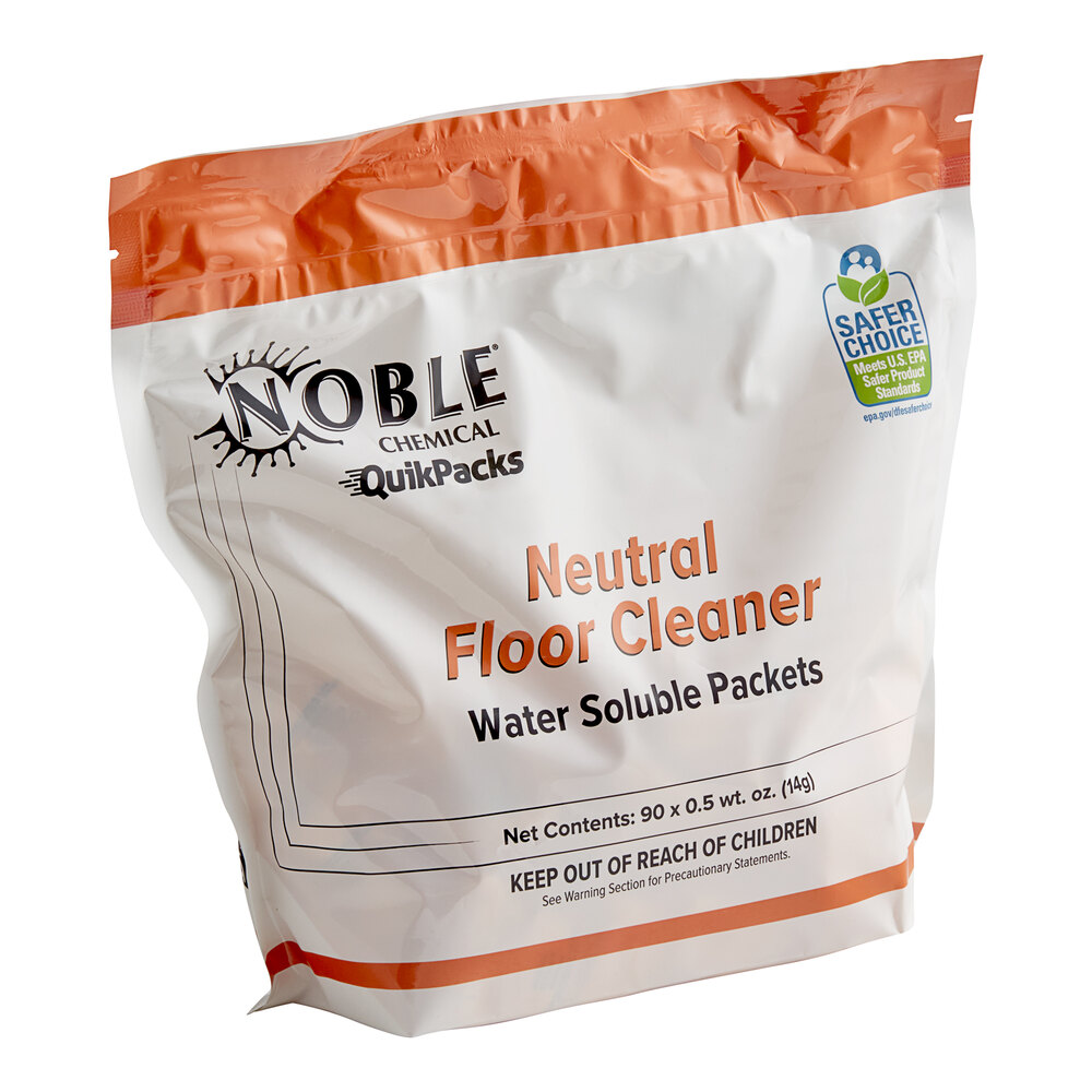 Noble QuikPacks 0.5 oz. Concentrated Neutral Floor Cleaner Packs 90 Count Bag