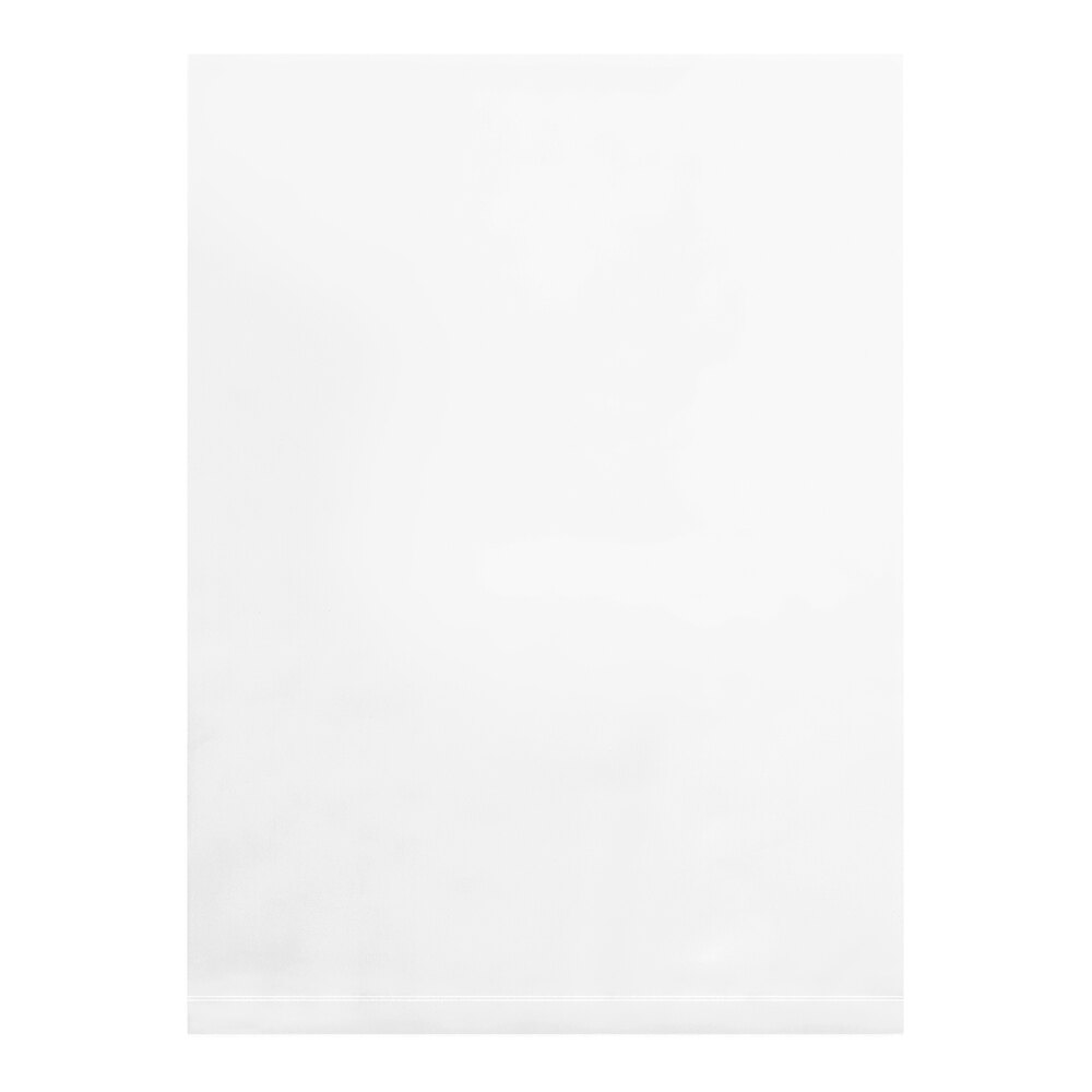 Lavex 9" x 11" 2 Mil Clear Flat Polyethylene Bag - 1,000/Case