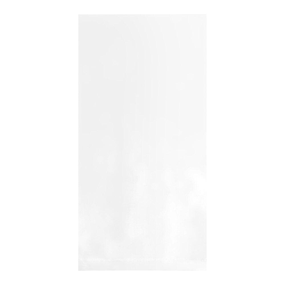 Lavex 5" x 20" 1 Mil Clear Flat Polyethylene Bag - 1,000/Case