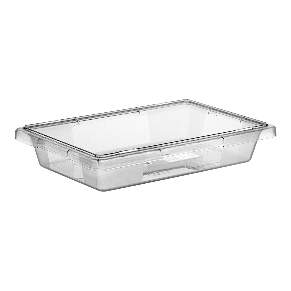 Choice 18" x 12" x 3 1/2" Clear Polycarbonate Food Storage Box
