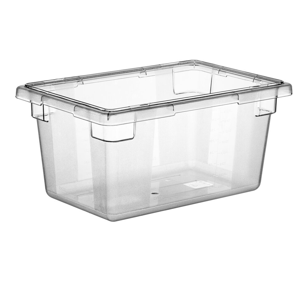 Choice 18" x 12" x 9" Clear Polycarbonate Food Storage Box