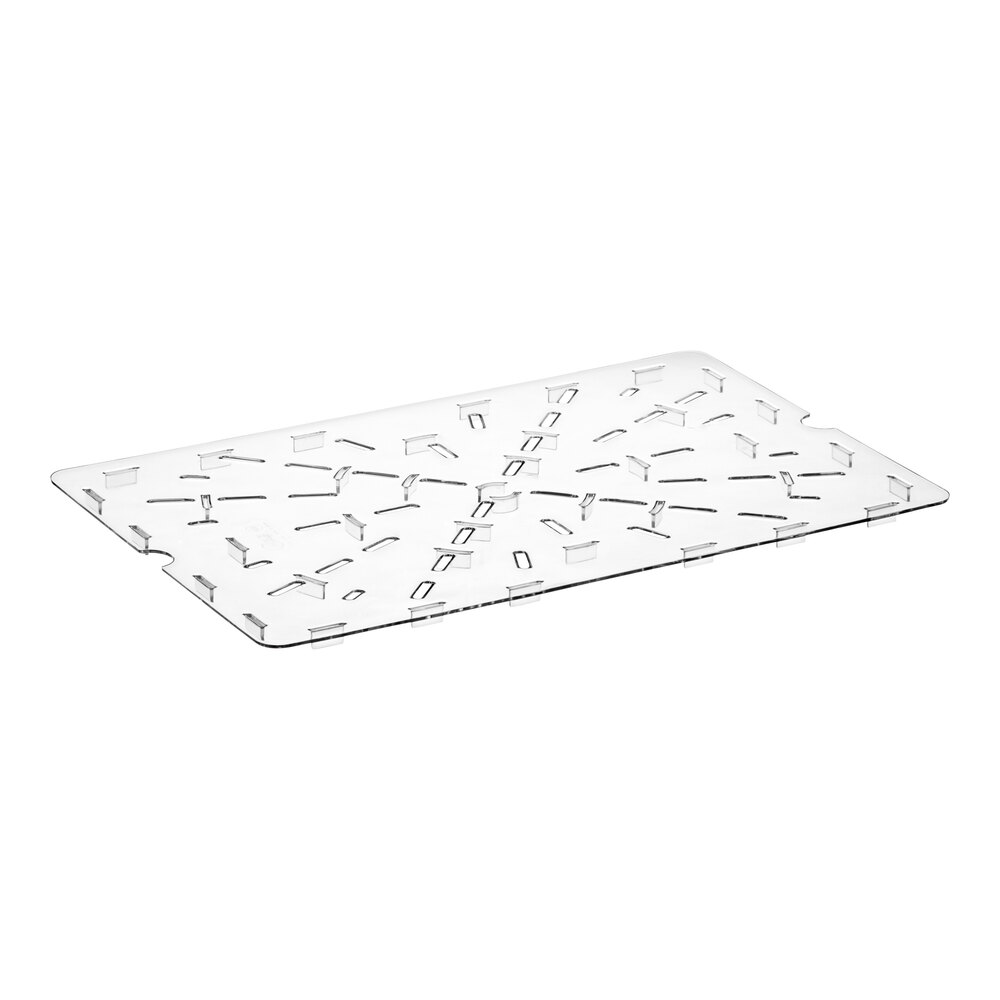 Choice 26" x 18" x 1/2" Clear Polycarbonate Food Box Drain Tray