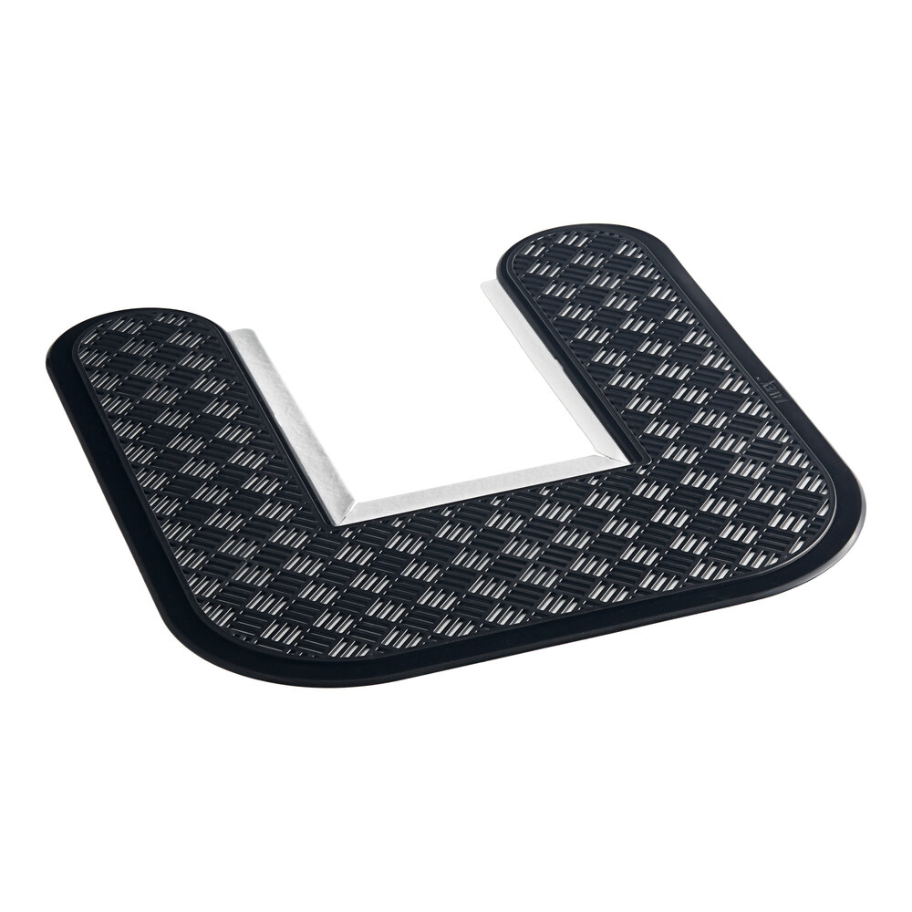 Lavex Black Disposable Toilet Floor Mat