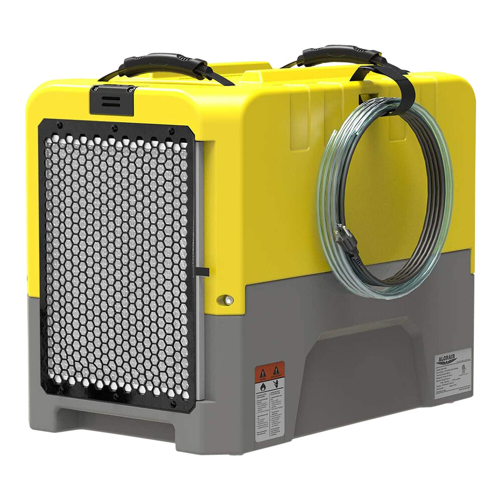 AlorAir Storm Extreme LGR Yellow Industrial Commercial Dehumidifier with Pump - 115V