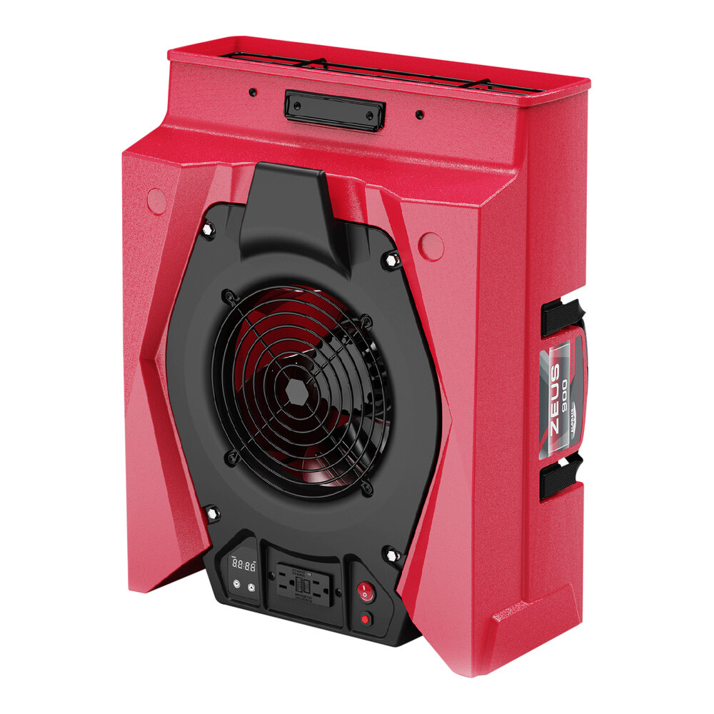 AlorAir Zeus 900 Red Variable-Speed Radial Air Mover - 950 CFM, 115V