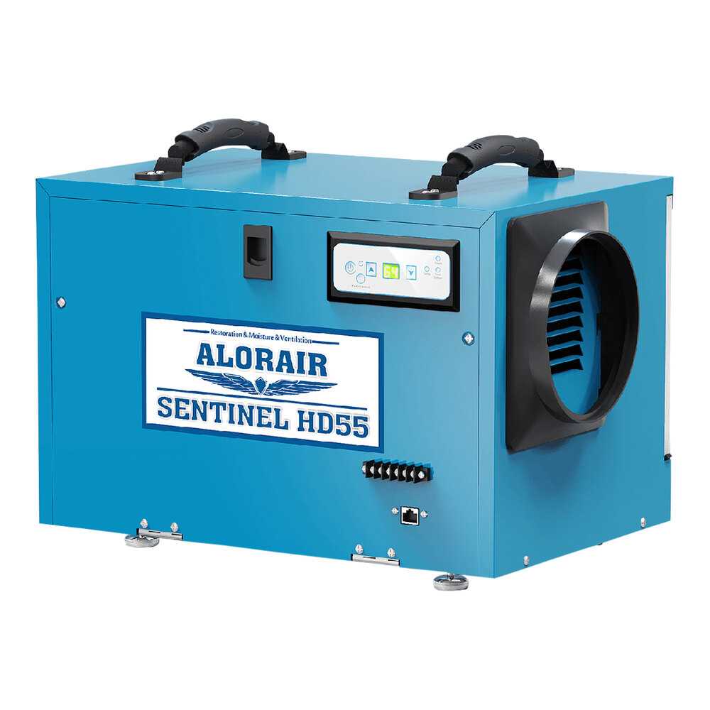 AlorAir Sentinel HD55 Blue Commercial-Grade Dehumidifier - 115V