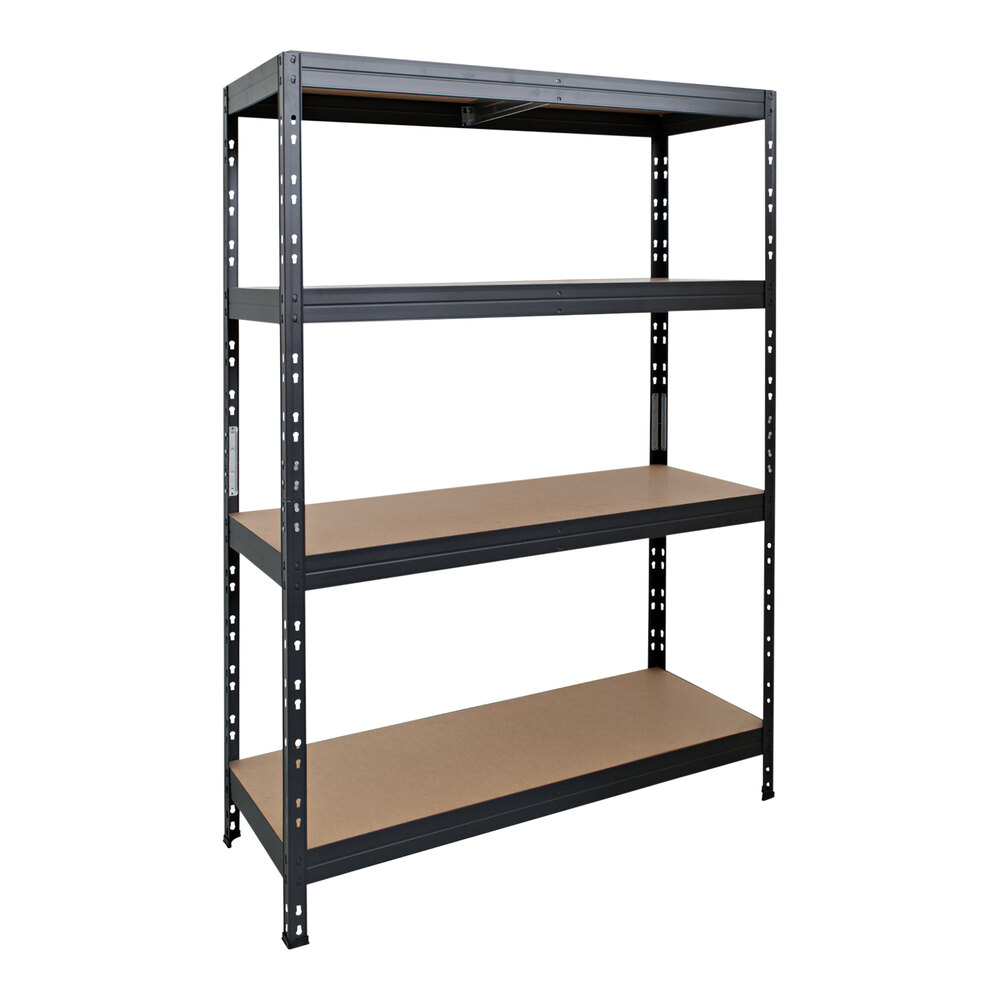 AR Shelving Garage Series 18" x 47" x 71" 4-Shelf Boltless Rivet Fiberboard Shelving Unit