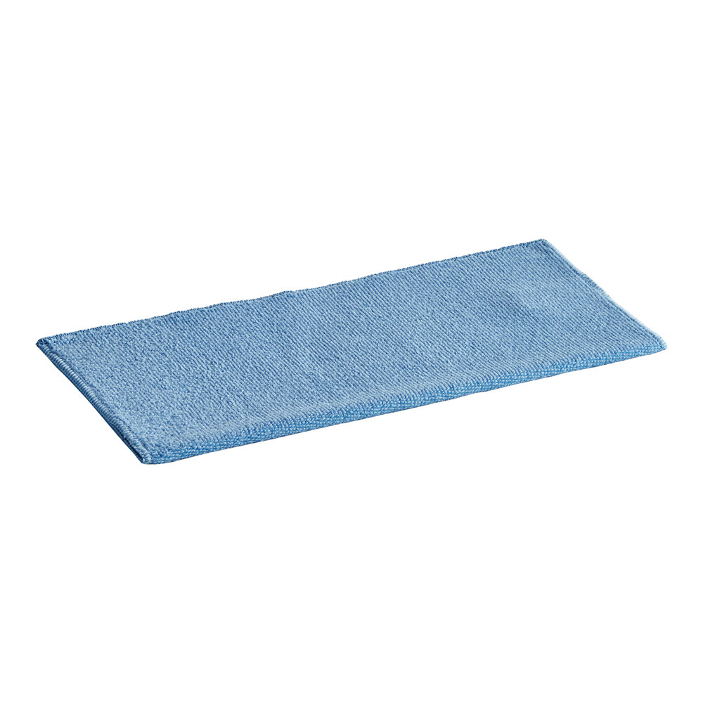 Advantage Supplies 12" x 12" Blue Microfiber General Purpose Cloth - 12/Case