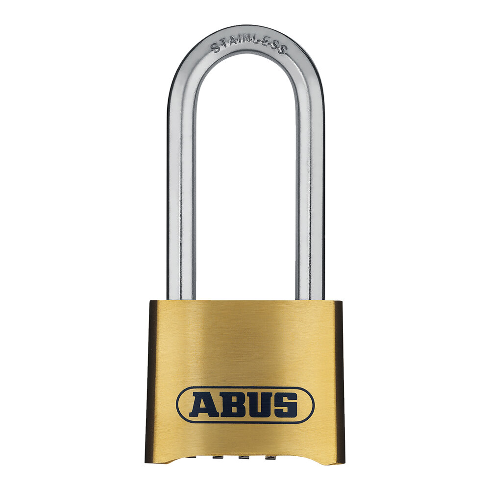 ABUS 180IB/50HB63 Brass Combination Padlock with Stainless Steel Shackle 15813