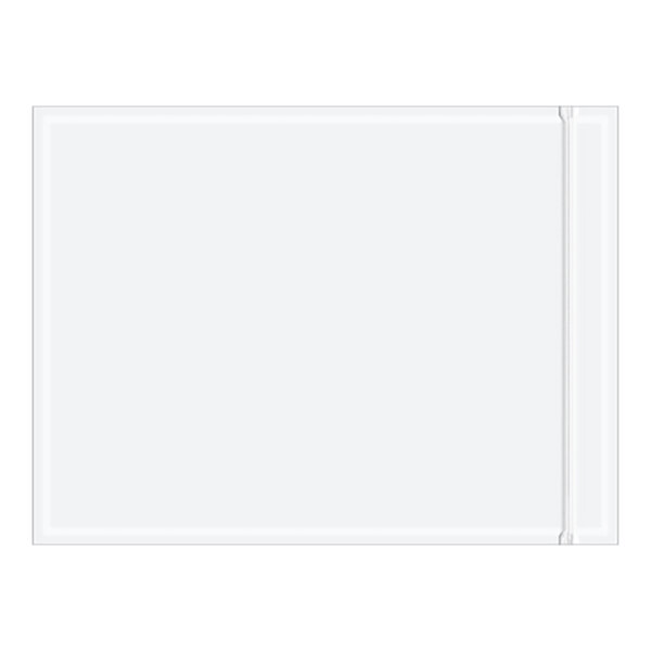 Lavex 9" x 12" 2 Mil Clear Resealable Packing List Envelope - 500/Case