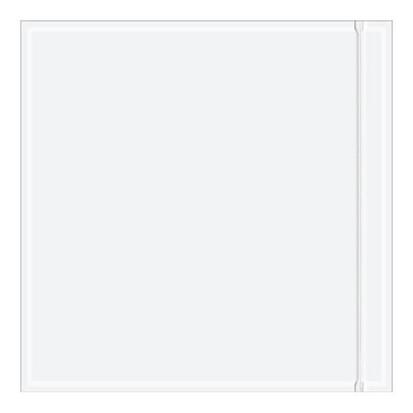 Lavex 6" x 6" 2 Mil Clear Resealable Packing List Envelope - 1,000/Case