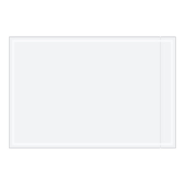 Lavex 6" x 9" 2 Mil Clear Polyethylene Packing List Envelope - 1,000/Case