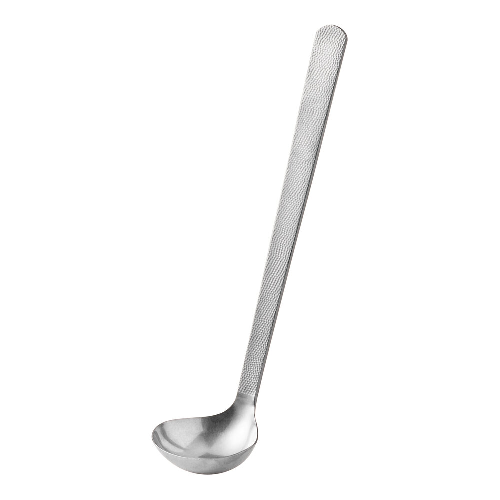 American Metalcraft SVHML 1.5 oz. Hammered Stainless Steel Vintage Ladle