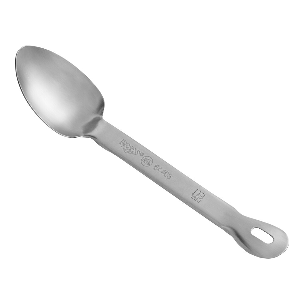 Vollrath 64403 Jacob's Pride® 13" Heavy-Duty One-Piece Solid Stainless Spoon