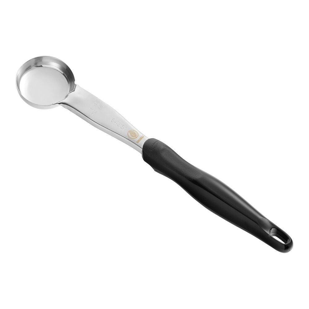 Vollrath 6433120 Jacob's Pride® 1 oz. Black Solid Round Spoodle® Portion Spoon