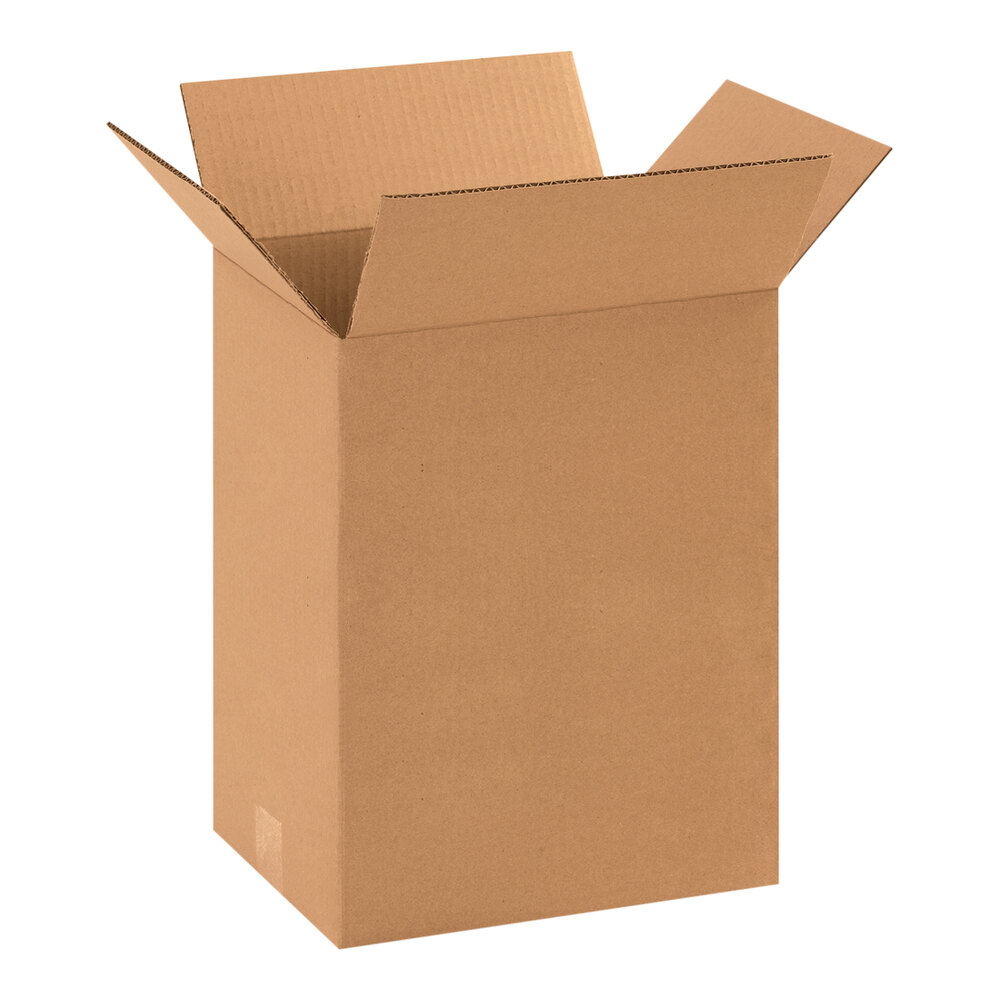 Lavex 11 1/4" x 8 3/4" x 14" Kraft Corrugated RSC Shipping Box - 25/Case