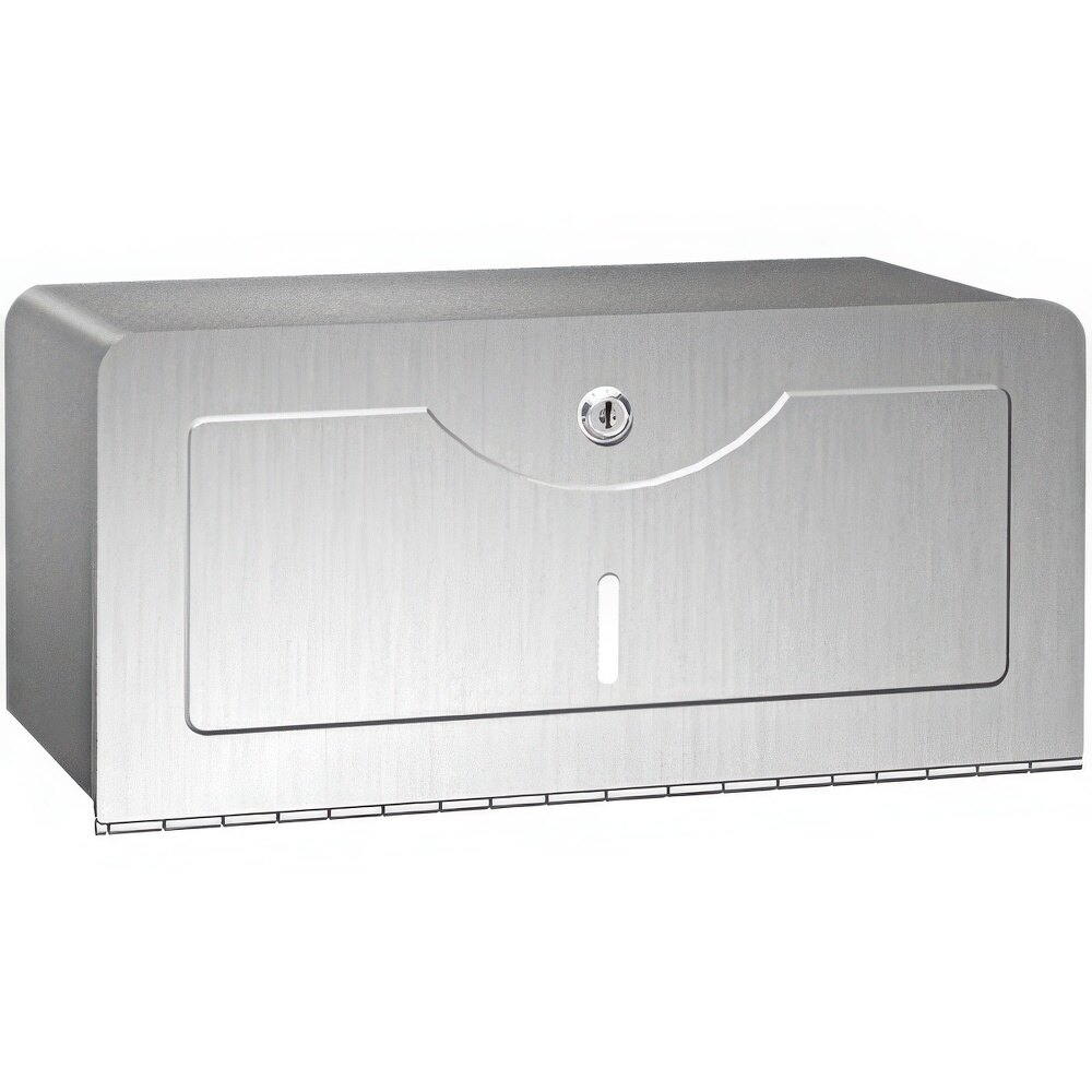 American Specialties, Inc. 10-0245-SS Surface-Mounted Stainless Steel C-Fold / Multifold Paper Towel Dispenser