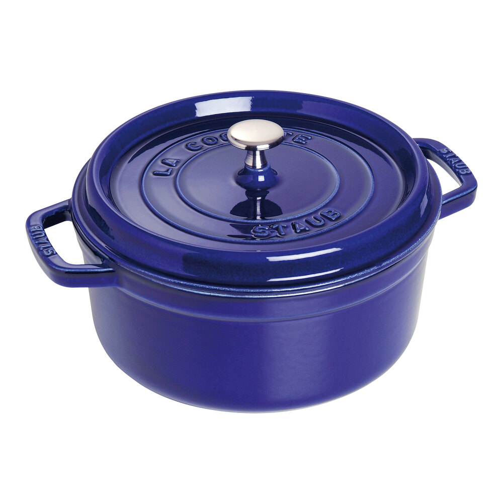 Staub 2.75 Qt. Dark Blue Enameled Cast Iron Dutch Oven 1004286