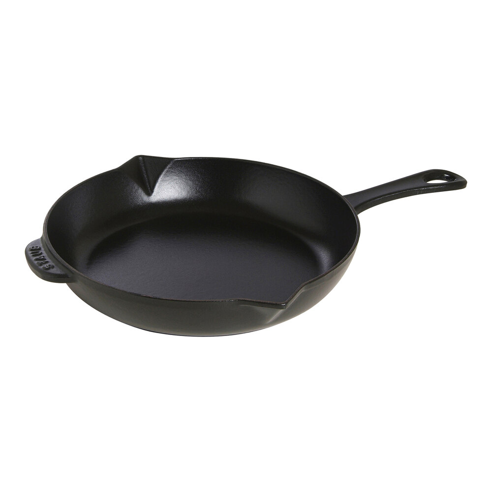 Staub 10" Black Enameled Cast Iron Skillet 1004370