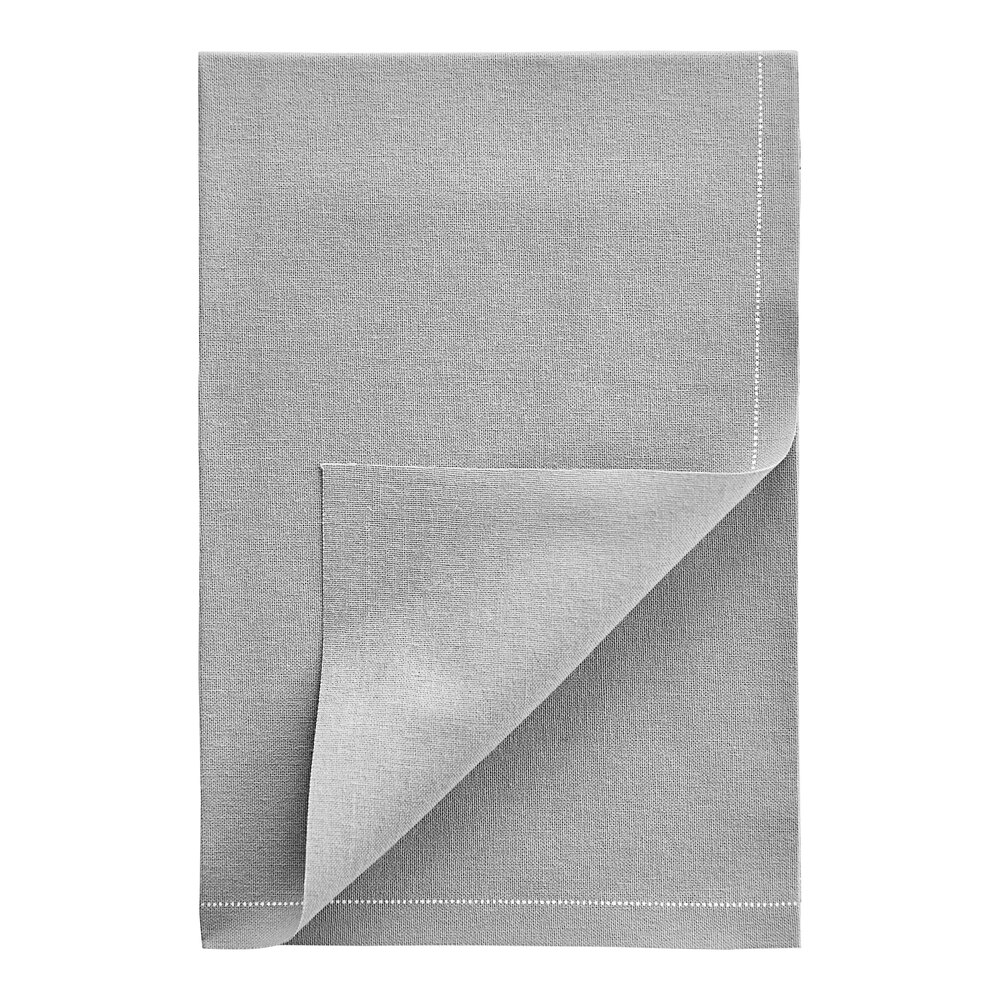 Choice 15 13/16" x 15 13/16" Customizable Gray Single-Use Cotton Dinner Napkin - 25/Pack