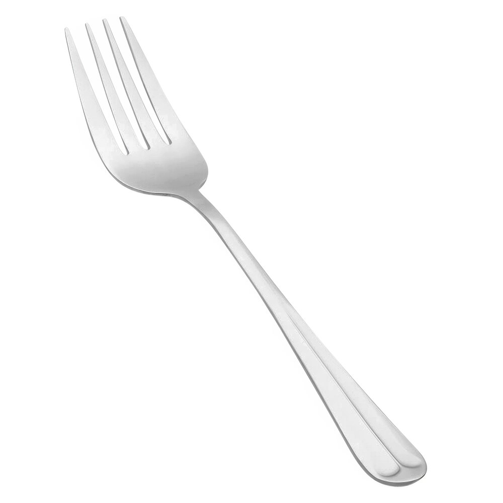 Vollrath 48116 Queen Anne 8 5/8" 18/0 Stainless Steel Heavy Weight Serving Fork - 12/Case