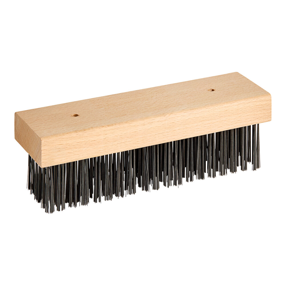Choice 7 1/4" Medium Carbon Steel Bristle Grill / Charbroiler Brush Head for 407MSGB24