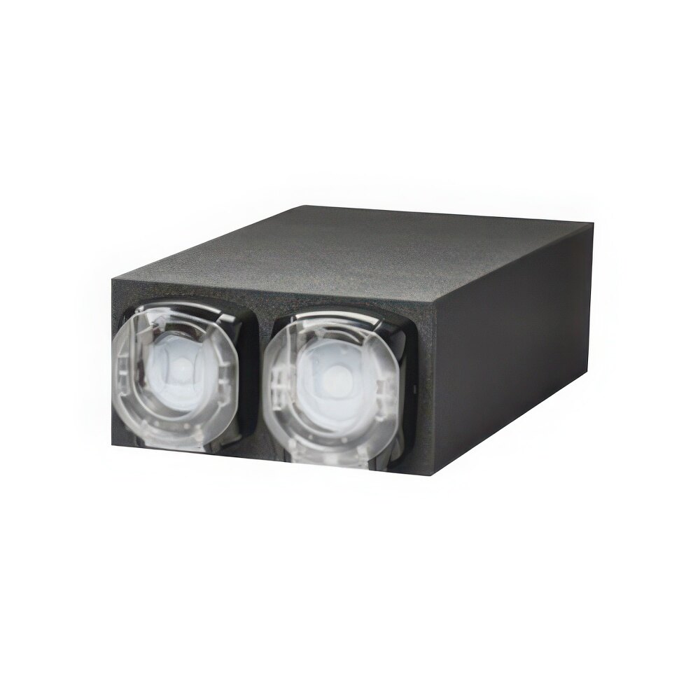 Vollrath K2H-LL LidSaver® 3 Black 2-Slot Horizontal Standard Countertop Lid Dispenser Cabinet