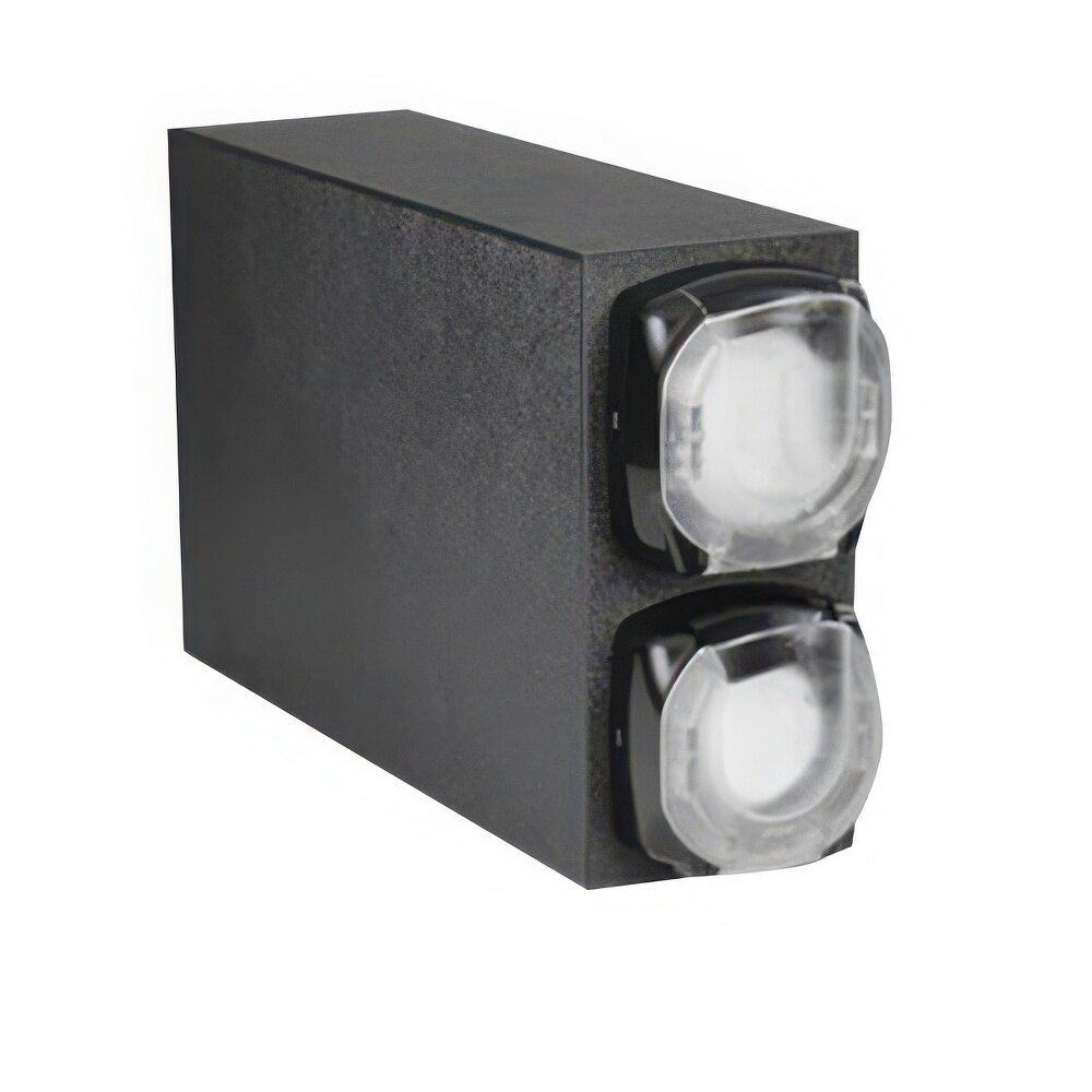 Vollrath K2V-LL LidSaver® 3 Black 2-Slot Vertical Standard Countertop Lid Dispenser Cabinet