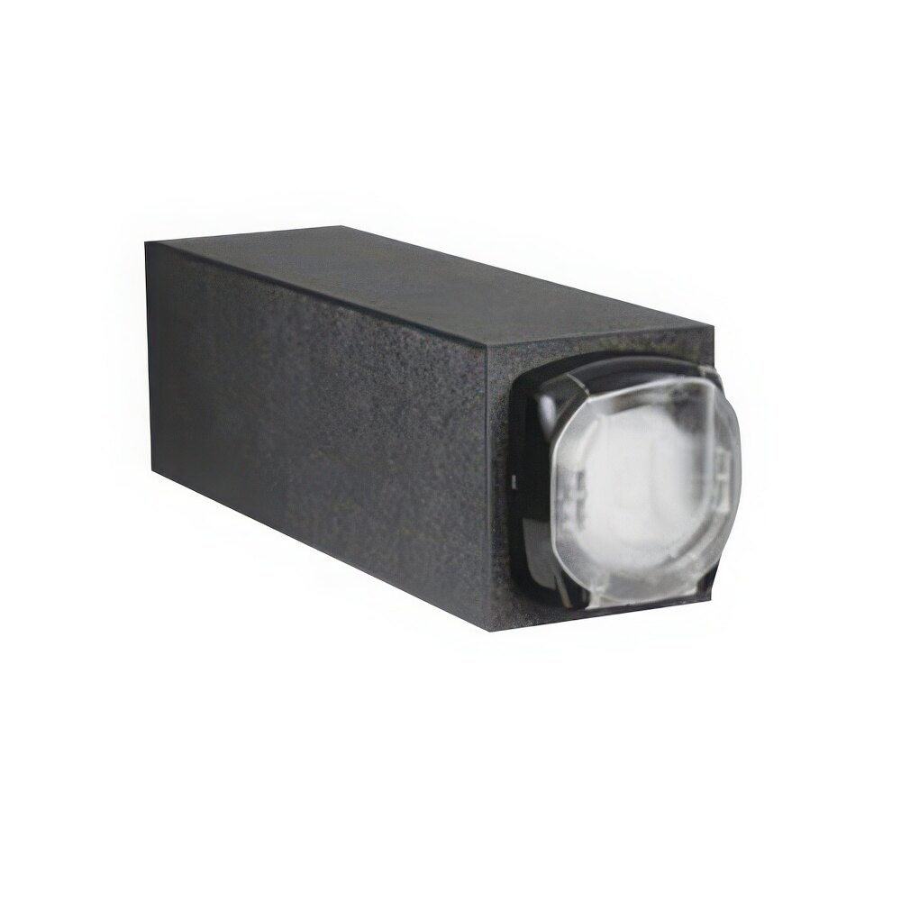 Vollrath M1-L LidSaver® 3 Black 1-Slot Shallow Countertop Lid Dispenser Cabinet