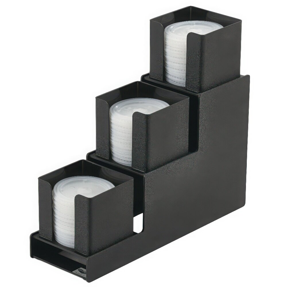 Vollrath VL-3 Traex® Black 3-Step Countertop Lid Holder