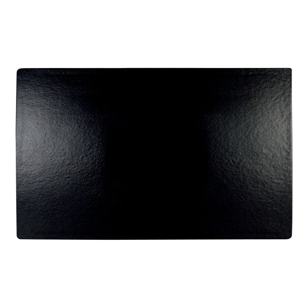 G.E.T. Enterprises Bugambilia Black Resin-Coated Aluminum Rectangular Full-Size Tile T0A15BB