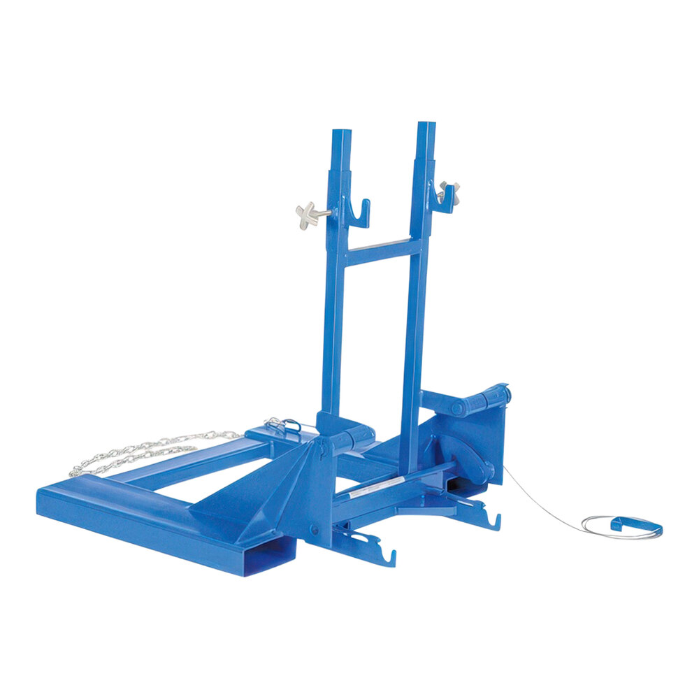 Vestil 1,000 lb. Blue Steel Fork-Mount Trash Can Dumper FM-T-DUMP