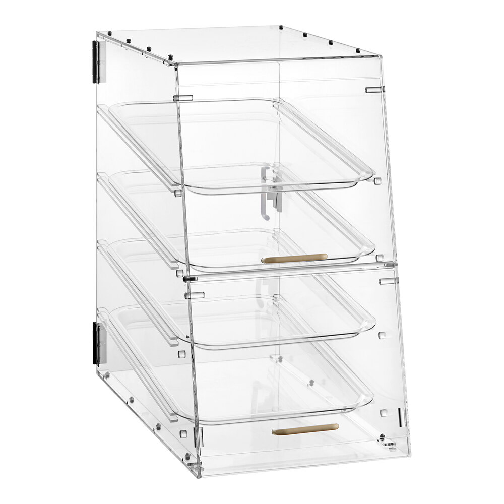 Choice 4 Tray Bakery Display Case with Front and Rear Doors - 24" x 14" x 24"