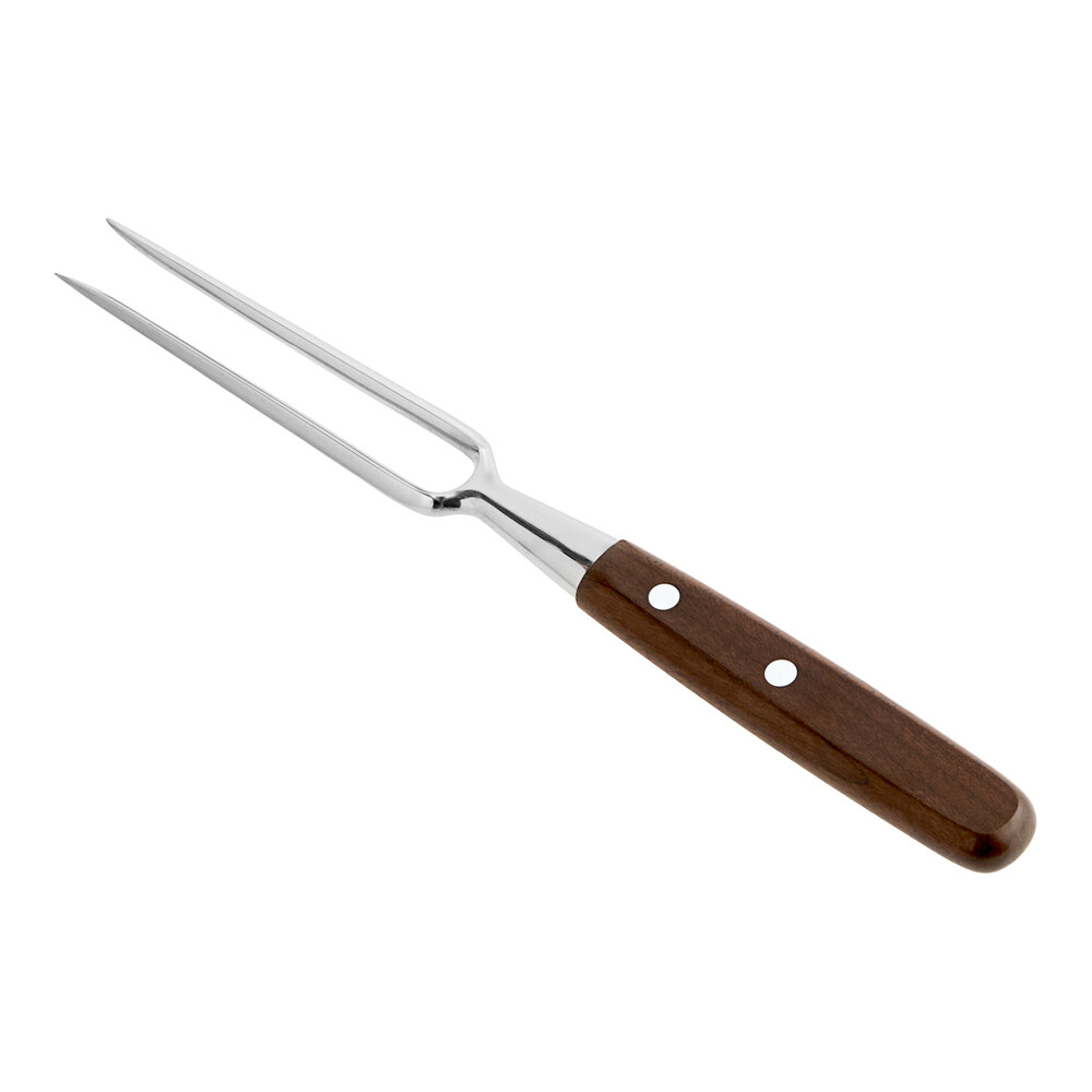 Victorinox 5.2300.15 10" Two-Tine Carving Fork with Wood Handle