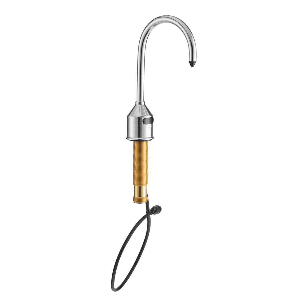 Waterloo 33.8 fl. oz. (1,000 mL) Automatic Deck-Mounted Tall Chrome Soap Dispenser with Foam Spout