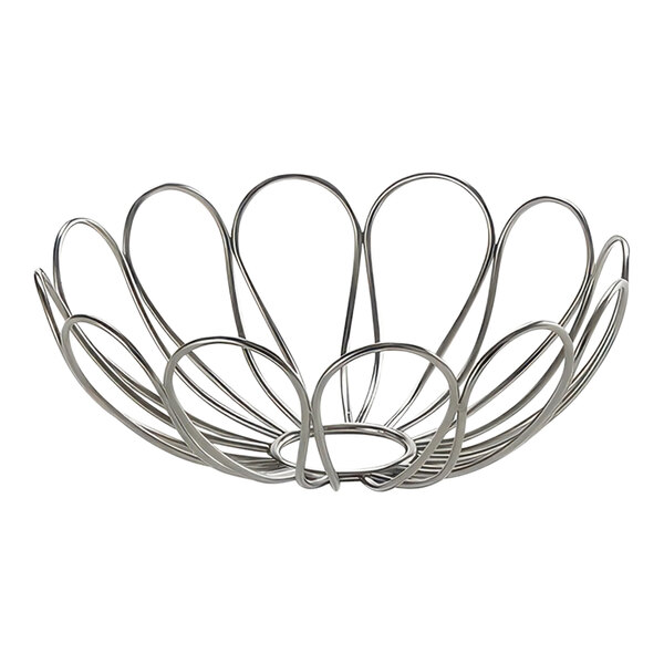 American Metalcraft 6 7/8" Round Stainless Steel Bloom Wire Basket BLM7 - 6/Case