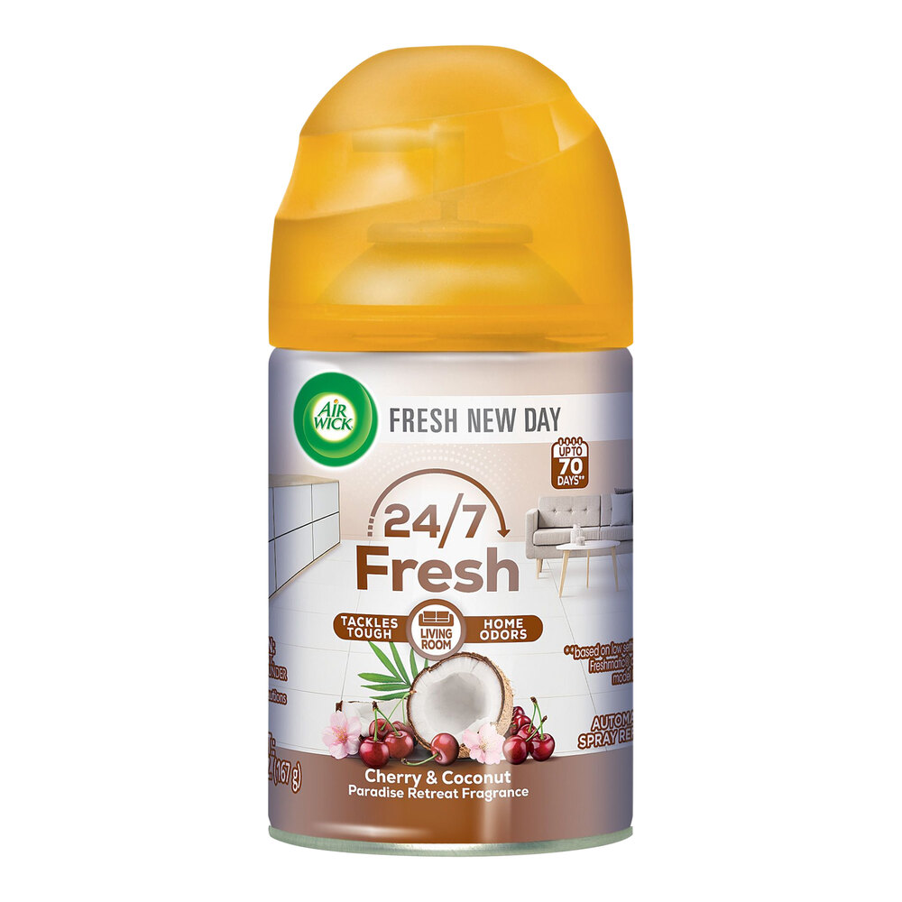 Air Wick RAC91099EA 5.89 oz. Paradise Retreat Scented Fragrance Refill Canister - 6/Case