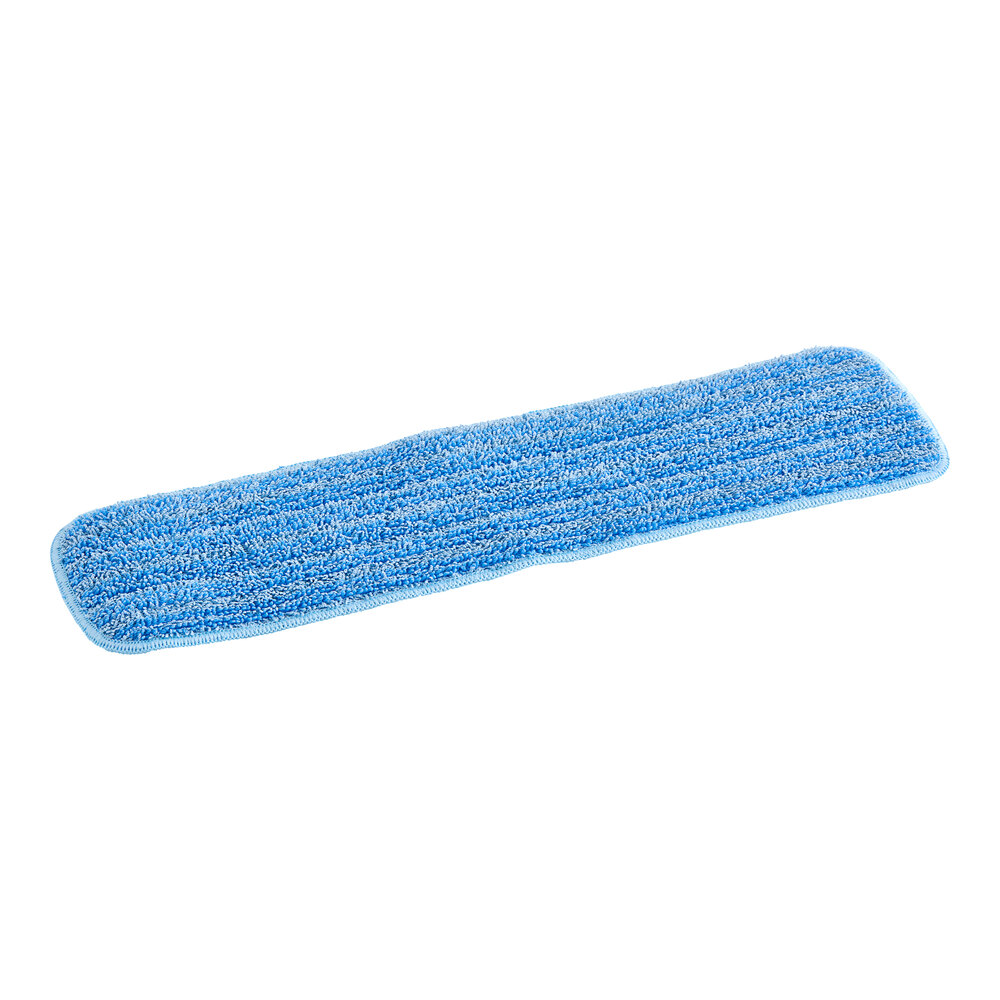 Advantage Supplies 18" Blue Microfiber Hook & Loop Wet / Dry Mop Pad