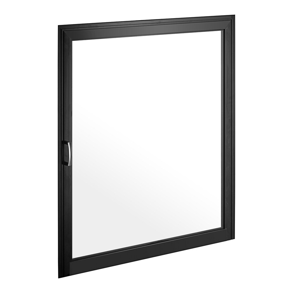 Avantco 19386363 Black Left Glass Door Assembly for BCFD-60 and BCF-60-HC