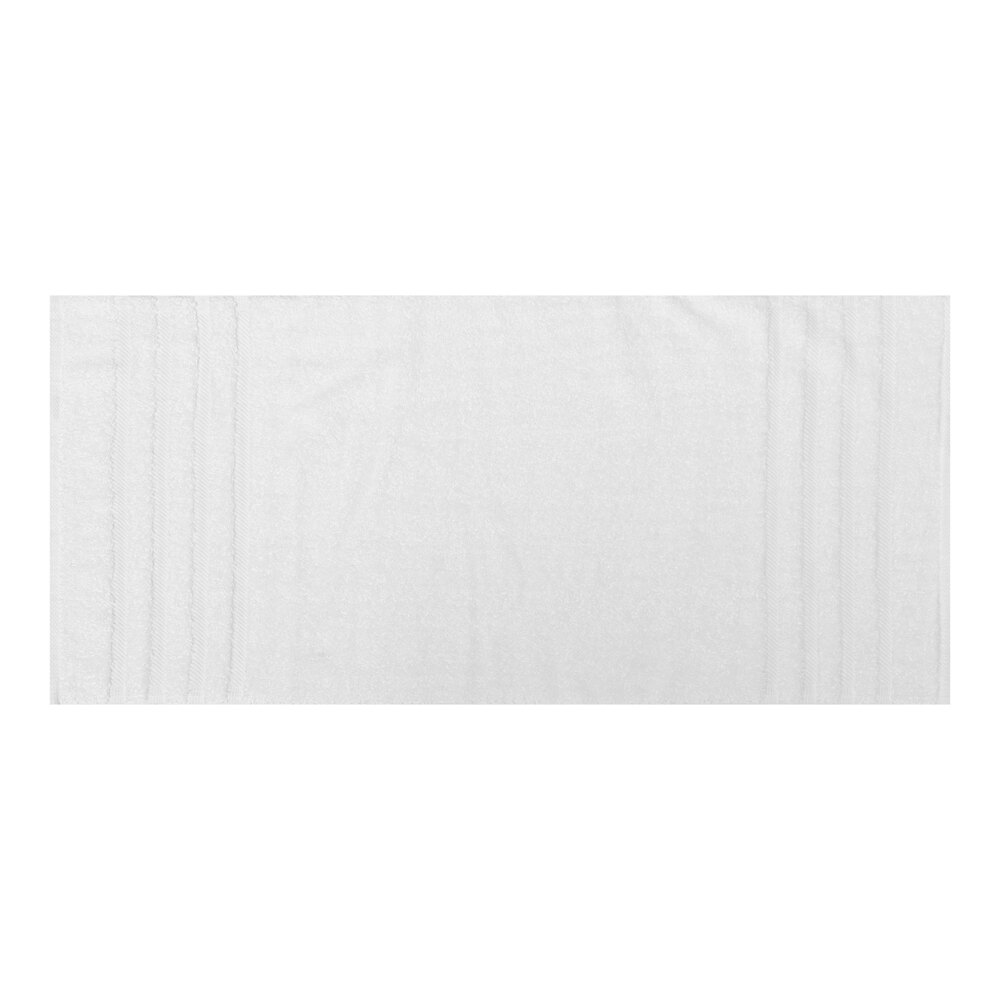 1888 Mills Naked Terry 30" x 56" White Combed Cotton / Modal Bath Towel - 18 lb. - Sample