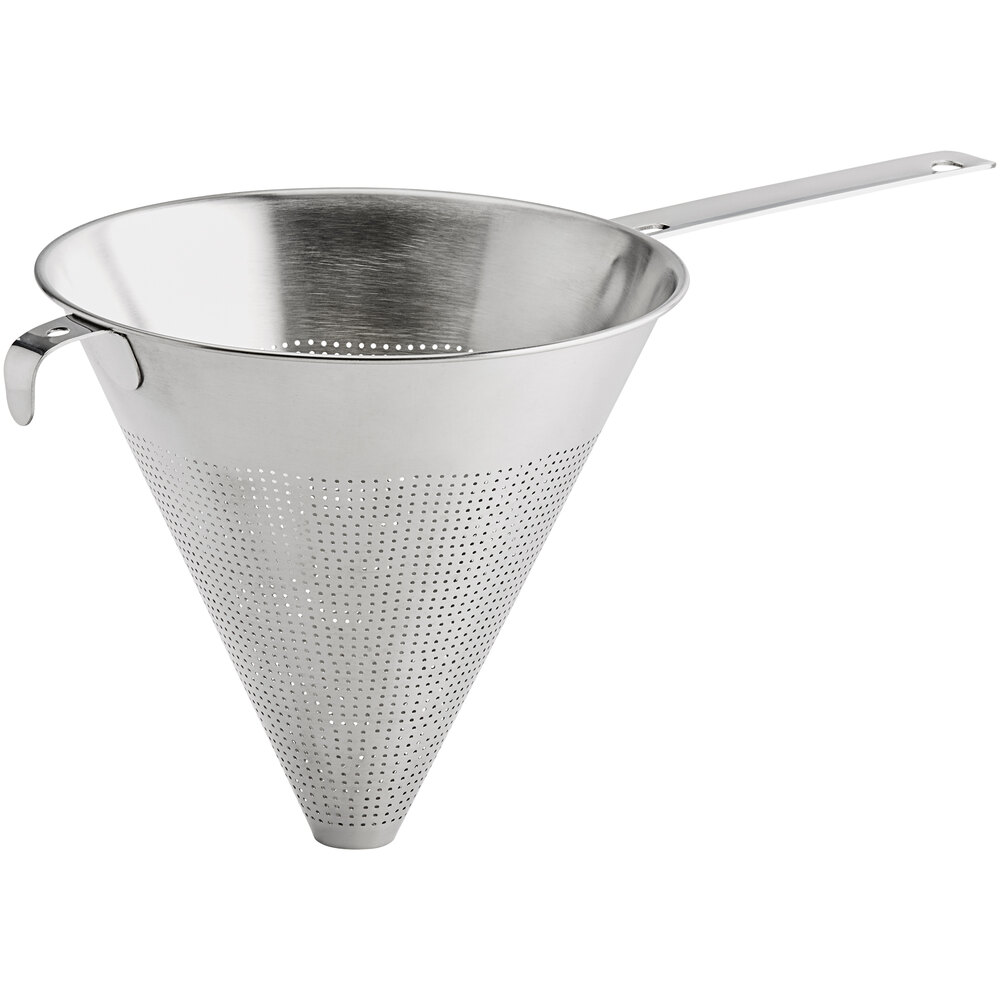 Choice Heavy Weight 9" One-Piece Stainless Steel Conical Strainer
