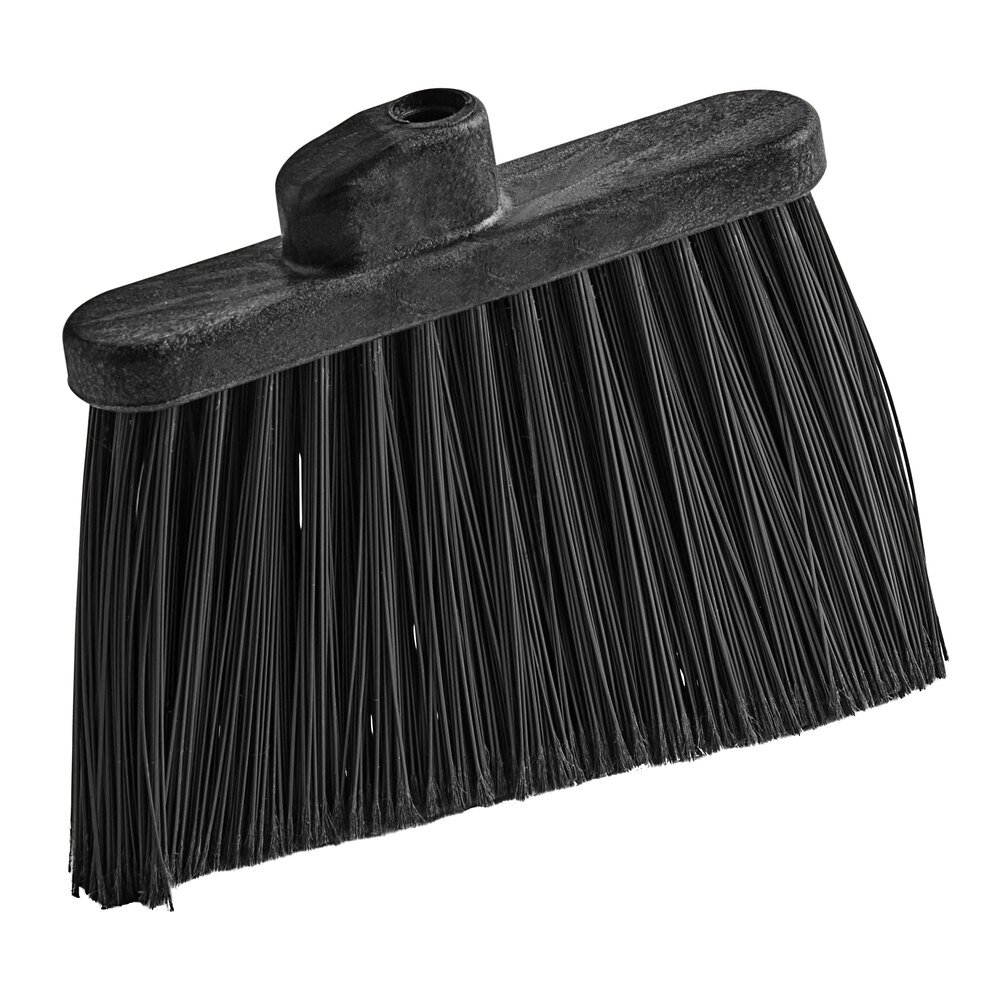 Carlisle 36867EC03 Duo-Sweep 12" Medium Duty Angled Broom Head with Black Flagged Bristles