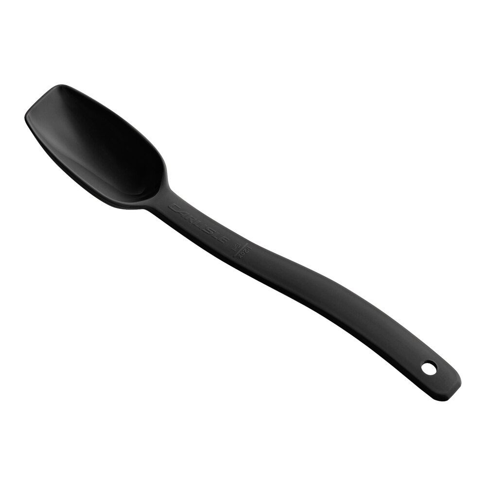 Carlisle 0.5 oz. Black Salad Bar / Buffet Spoon 446003 - 12/Case