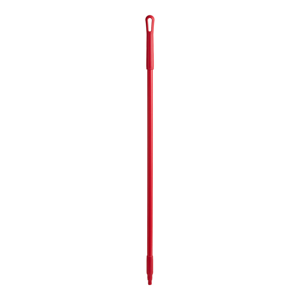 Carlisle 41225EC05 Sparta 48" Red Threaded Fiberglass Broom Handle
