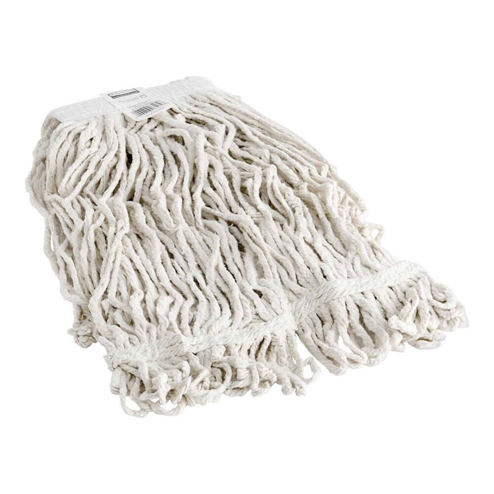 Rubbermaid® Super Stitch FGD11206WH00 20 oz. White Cotton Looped End Wet Mop Head with 1" Headband