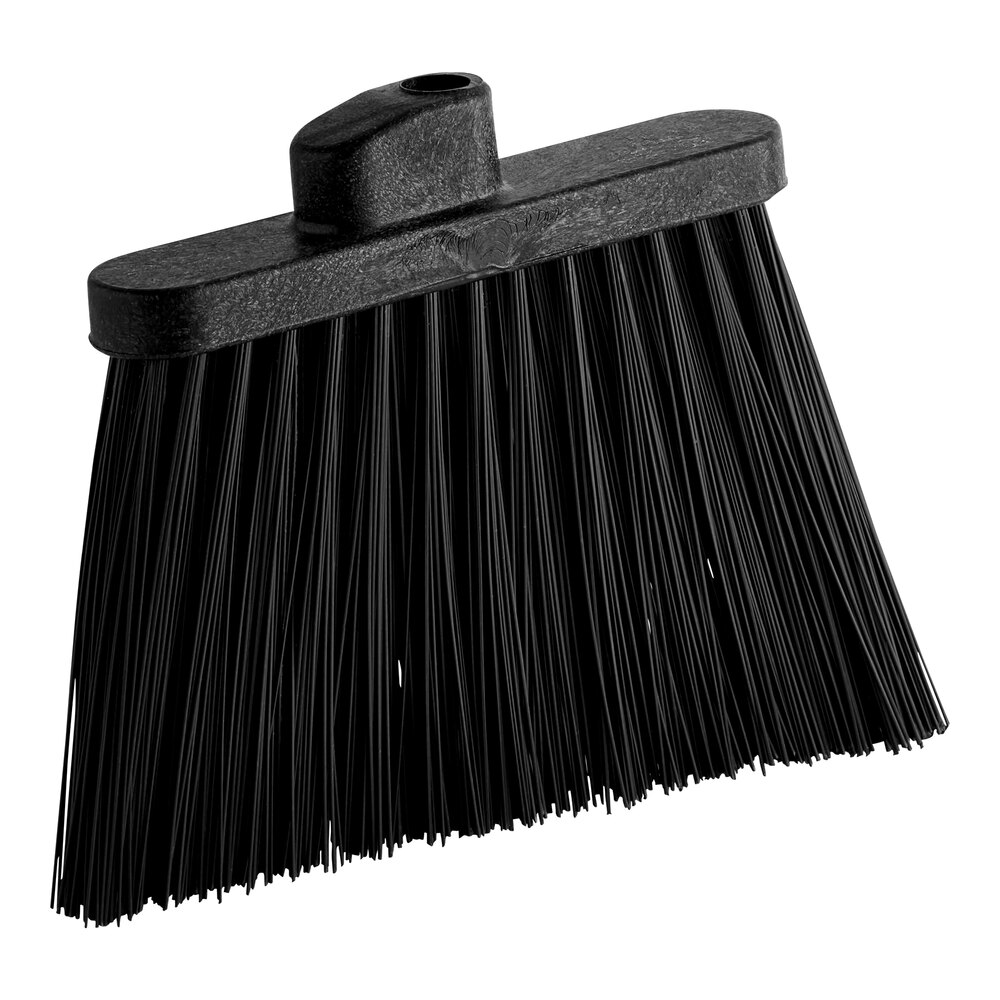 Carlisle 36868EC03 Duo-Sweep 12" Heavy Duty Angled Broom Head with Black Unflagged Bristles