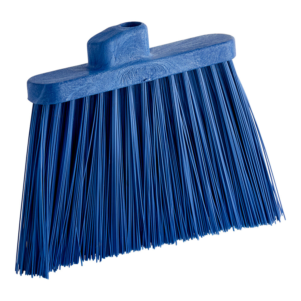 Carlisle 36868EC14 Duo-Sweep 12" Heavy Duty Angled Broom Head with Blue Unflagged Bristles