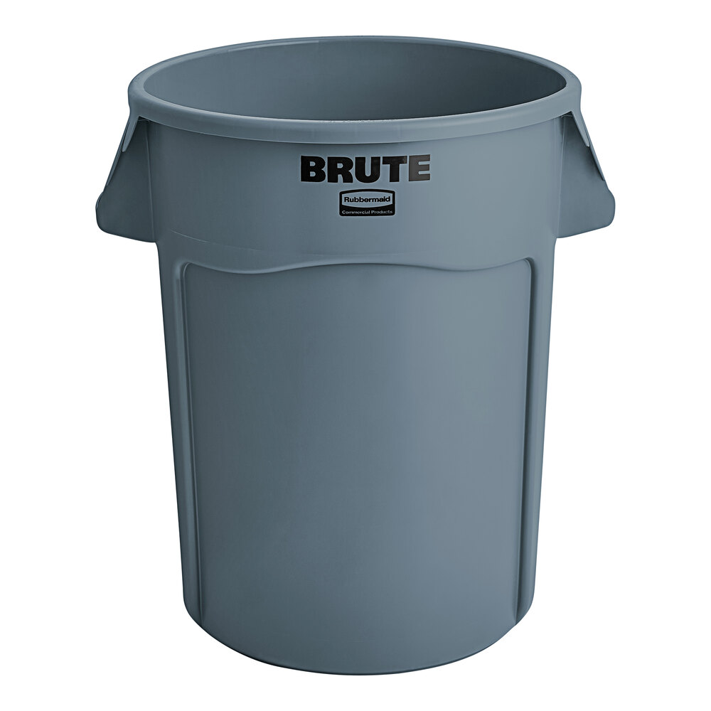 Rubbermaid® FG264360GRAY BRUTE 44 Gallon Gray Round Trash Can