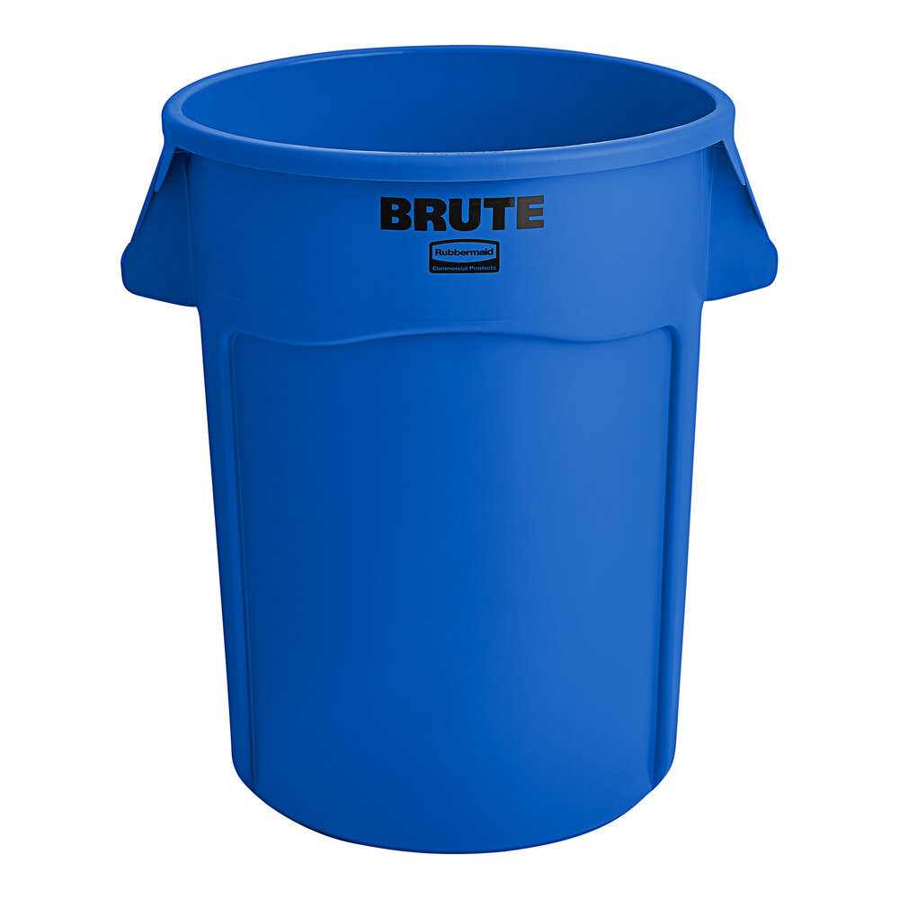 Rubbermaid® FG264300BLUE BRUTE 44 Gallon Blue Round Trash Can