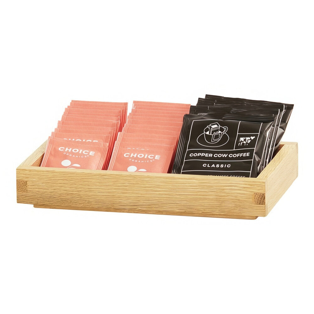 Cal-Mil Sydney 6 1/2" x 10" x 1 1/2" Oak Display Box 23842-1-21